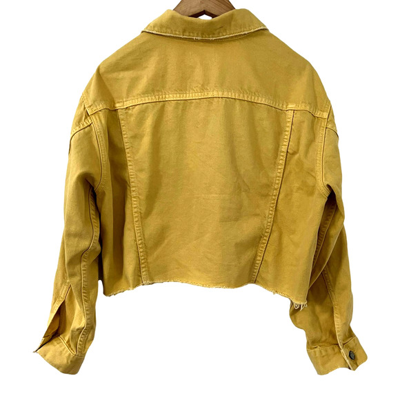 Boyish By Her Designed In Los Angeles Harvey Butter Yellow Denim Jacket  Size XS - Picture 4 of 10